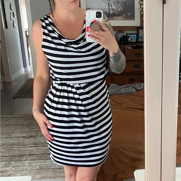 Black and White Striped Dress - Picture 8 of 8